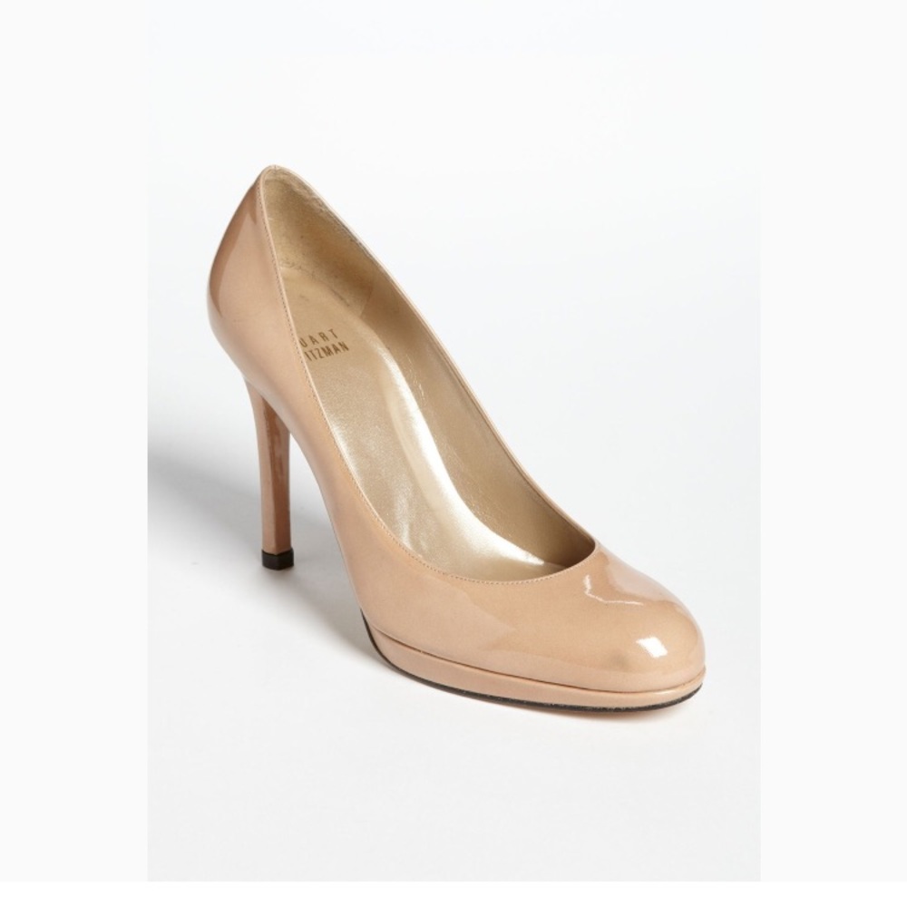 Stuart Weitzman Platswoon pump - 7 - patent nude